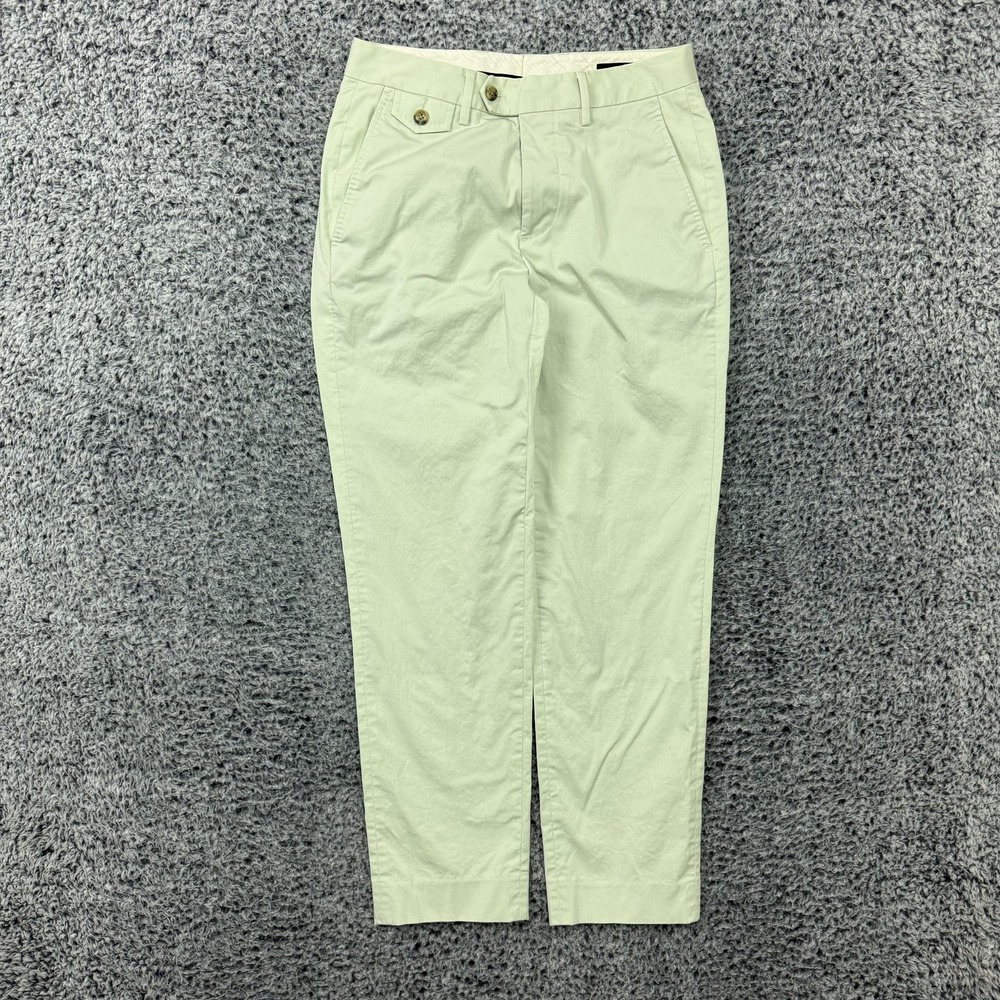 Bonobos Pants Mens 28 Green Athletic Fit Stretch Chino Italian Fabric Casual
